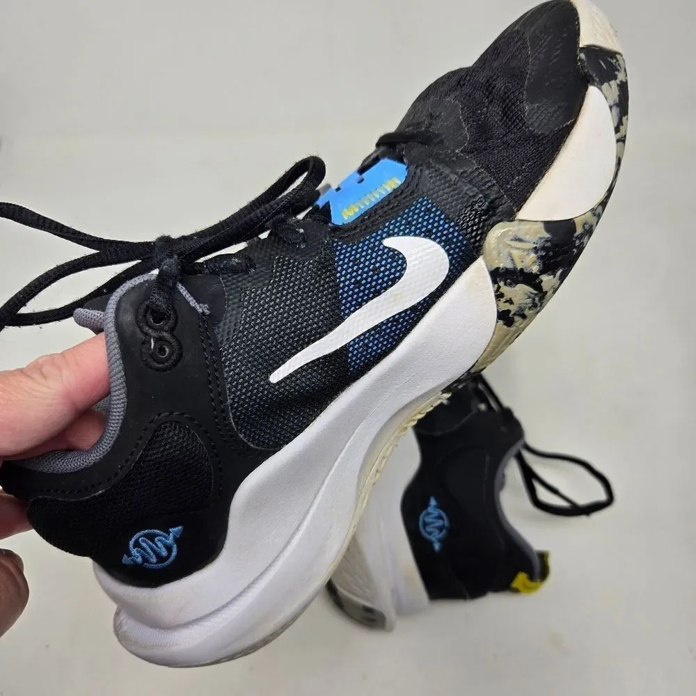 NIKE Giannis Immortality 2 Black White‎ Blue Yellow Size 5Y